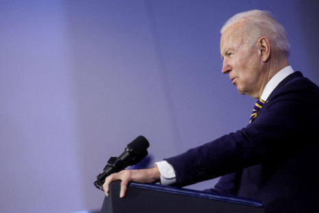 U.S. President Joe Biden delivers remarks on Biden administration efforts to lower health care costs during a visit to Germanna Community College in Culpepper, Virginia, U.S., February 10, 2022. 