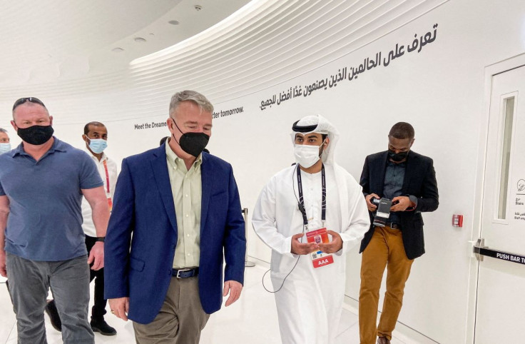 U.S. Marine General Frank McKenzie visits Dubai's Expo 2020 site in Dubai, United Arab Emirates, February 7, 2022. 