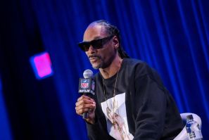 Rapper Snoop Dogg speaks during a news conference about his upcoming performance at the halftime show of Super Bowl LVI in Los Angeles, California, U.S. February 10, 2022. 