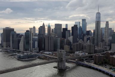 Downtown Manhattan's skyline is seen in New York City, U.S., August 21, 2021. 