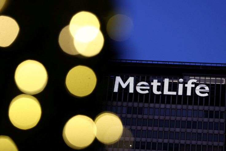 Signage is seen on the MetLife Inc building in Manhattan, New York, U.S., December 7, 2021. 