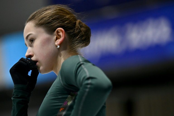 Kamila Valieva trained at the Beijing Olympics on Friday
