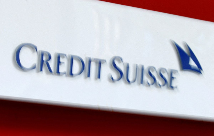 The logo of Swiss bank Credit Suisse is seen at a branch office in Zurich, Switzerland, February 10, 2022. 