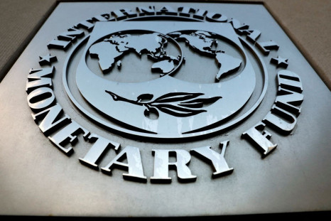The International Monetary Fund (IMF) logo is seen outside the headquarters building in Washington, U.S., September 4, 2018. 