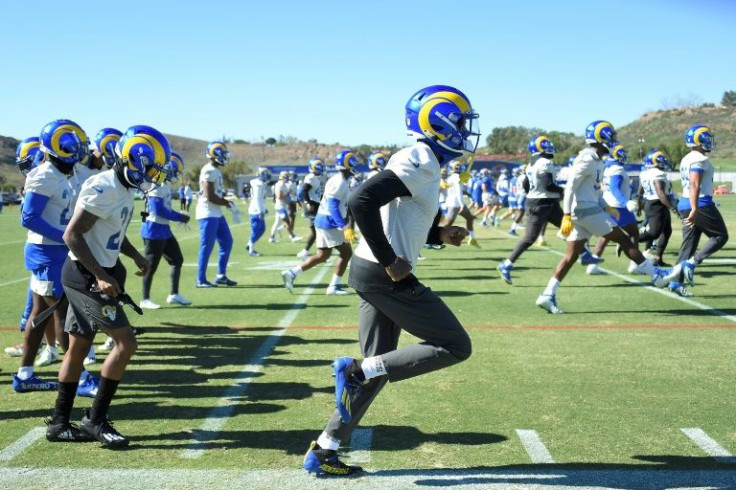 The Los Angeles Rams put the finishing touches to their preparations for this weekend's Super Bowl during training on Friday