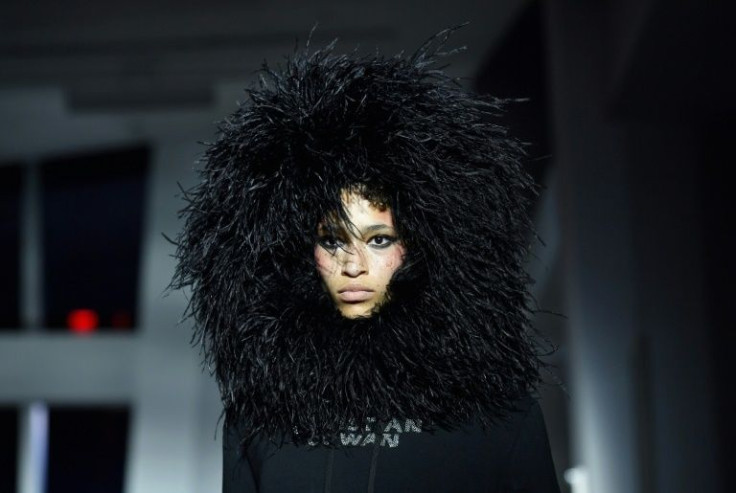 A model walks the runway for Christian Cowan during New York Fashion Week