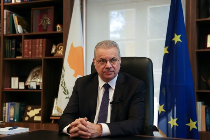 Republic of Cyprus Interior Minister Nicos Nouris tells AFP that 4.6 percent of the east Mediterranean island's population are asylum seekers or beneficiaries, the highest rate in the EU