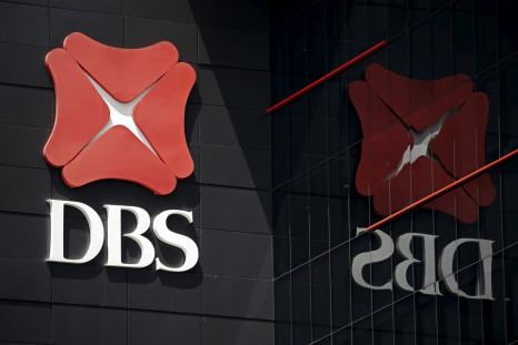 A logo of DBS is pictured outside an office in Singapore January 5, 2016. 