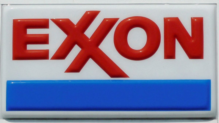 The Exxon corporate logo is pictured at one of the company's gas stations in Arlington, Virginia, August 10, 2011. Apple Inc finished ahead of Exxon Mobil Corp as the largest U.S. company by market capitalization for the first time in history on Wednesday