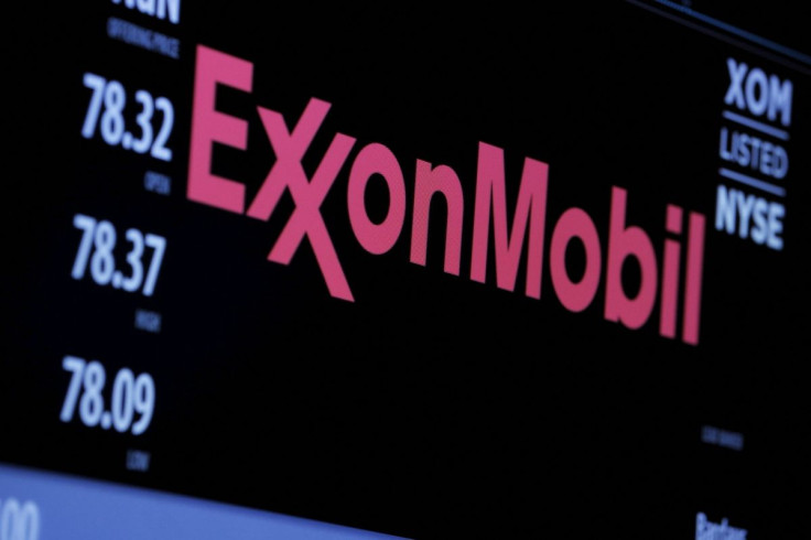 The logo of Exxon Mobil Corporation is shown on a monitor above the floor of the New York Stock Exchange in New York, December 30, 2015. Standard & Poor's Ratings Services said on April 26, 2016, it had cut Exxon Mobil Corp's corporate credit rating to "A