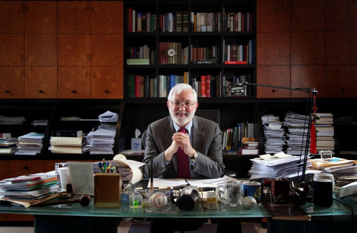 U.S. District Judge Jed Rakoff poses for a portrait in his office at the United States District Court for the Southern District of New York, April 10, 2012. 