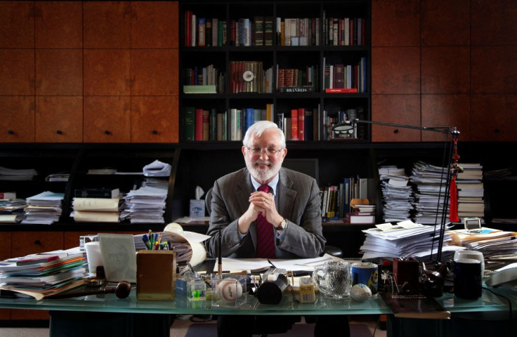 U.S. District Judge Jed Rakoff poses for a portrait in his office at the United States District Court for the Southern District of New York, April 10, 2012.