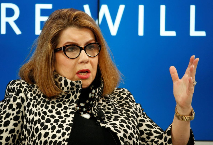 Carmen Reinhart, Minos A. Zombanakis Professor of the International Financial System at Harvard Kennedy School attends the World Economic Forum (WEF) annual meeting in Davos, Switzerland January 17, 2017.