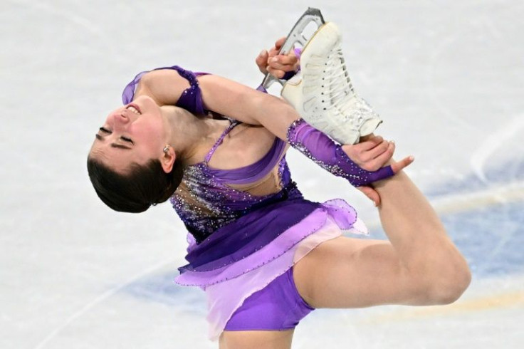 Kamila Valieva topped the women's short programme on Tuesday