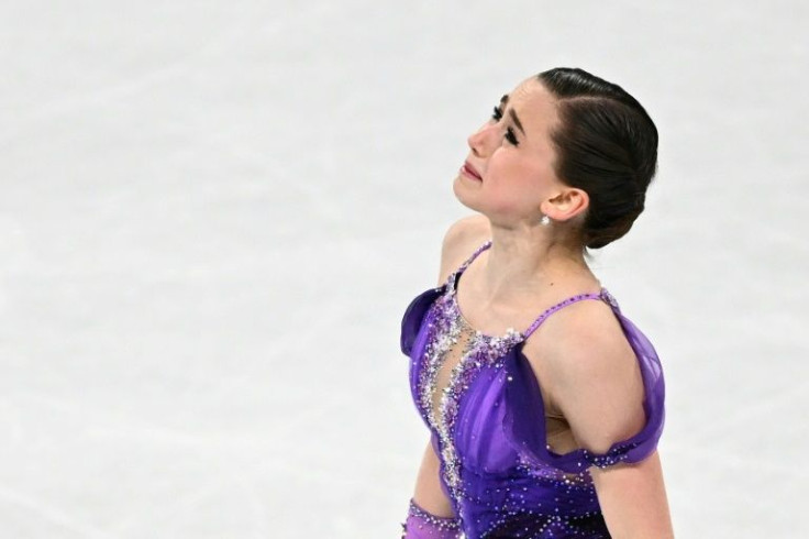 Kamila Valieva put in a clean performace on Tuesday but was in tears afterwards