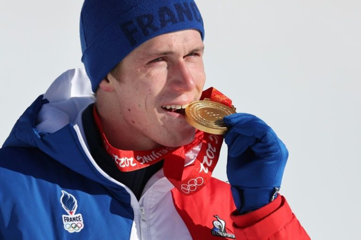 Clement Noel won the slalom gold medal, France's first alpine skiing title of the Beijing Olympics