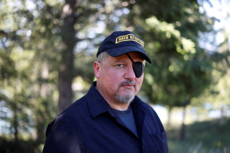 Oath Keepers militia founder Stewart Rhodes poses during an interview session in Eureka, Montana, U.S. June 20, 2016.   