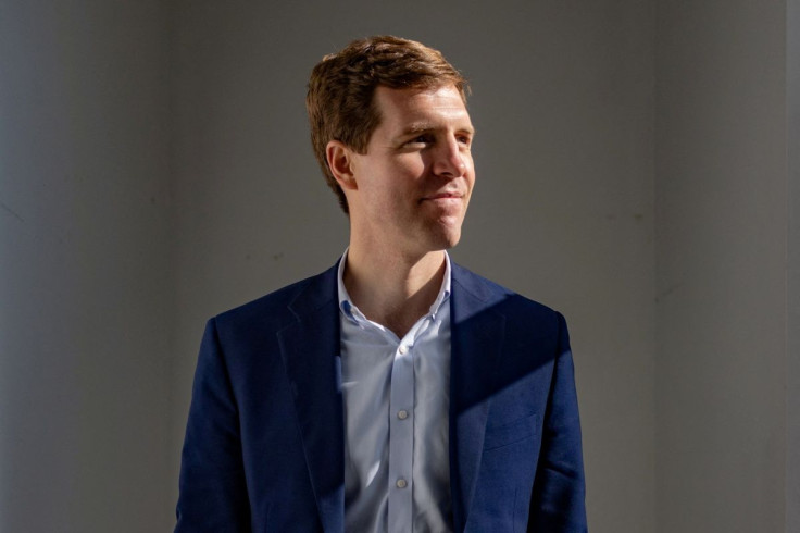 U.S. Representative Conor Lamb, who is running for the U.S. Senate, poses for a portrait in Norristown, Pennsylvania, U.S., February 12, 2022. 