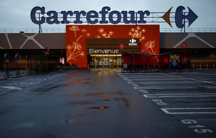 FILE PHOTO - View of a Carrefour Hypermarket store in Nantes, France, February 4, 2022.