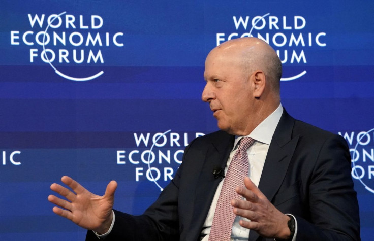 Goldman Sachs' Chairman and CEO David Solomon attends a session at the 50th World Economic Forum (WEF) annual meeting in Davos, Switzerland, January 21, 2020. 