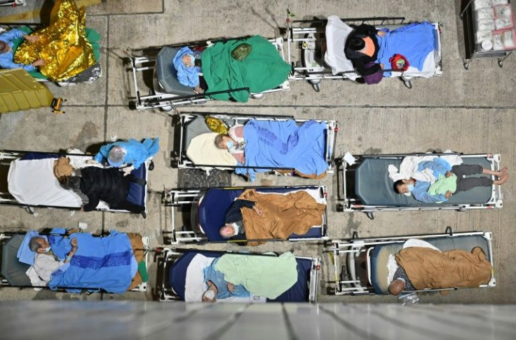 The wave of coronavirus patients has stretched resources and staff at some Hong Kong hospitals