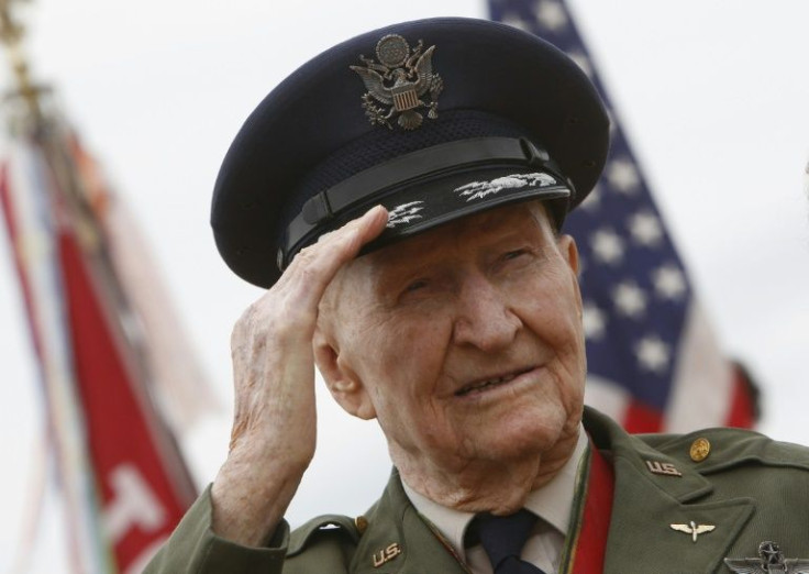 Grateful children nicknamed Halvorsen 'the candy bomber' and 'Uncle Wiggly Wings' for the way he manoeuvred his plane