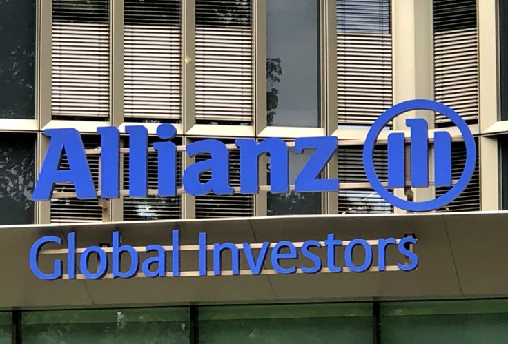 Allianz Global Investors logo is pictured at the company's headquarters in Frankfurt, Germany August 16, 2021. Picture taken August 16, 2021.