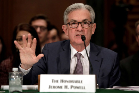 Federal Reserve Board Chairman Jerome Powell testifies before the Senate Banking Committee in a hearing on the semi-annual monetary policy report to Congress on Capitol Hill in Washington, U.S., February 12, 2020. 
