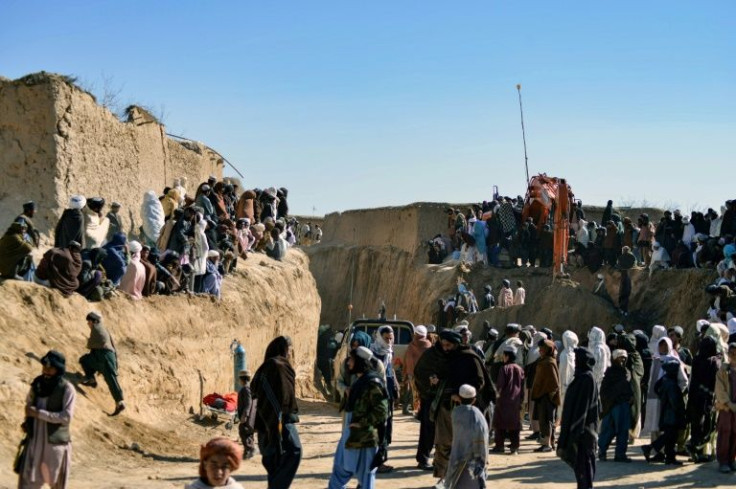 Engineers using bulldozers are digging to try to reach the point where Haidar is trapped