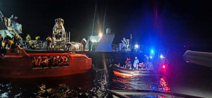 The rescue operation near the island of Corfu followed a fire which broke out in the early hours aboard Italian-flagged Euroferry Olympia