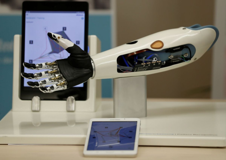 FILE PHOTO - A bebionic hand is seen during the Ottobock media day in Vienna, Austria October 23, 2018. Picture taken October 23, 2018.