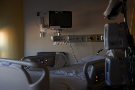 FILE PHOTO - An empty bed is pictured at the Children's Hospital of Georgia in Augusta, Georgia, U.S., January 14, 2022.  
