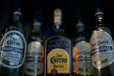FILE PHOTO - Bottles of Jose Cuervo Tequila rest on a shelf in Mexico City, Mexico, February 8, 2017. 