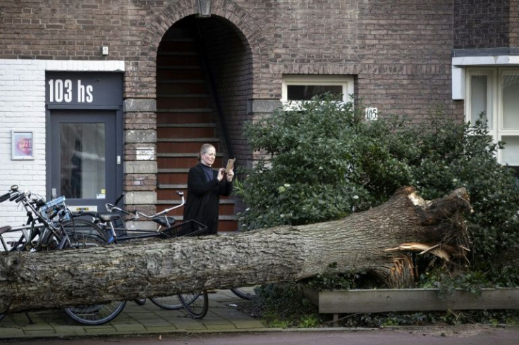 The Netherlands was among northern European countries to feel the force of Storm Eunice