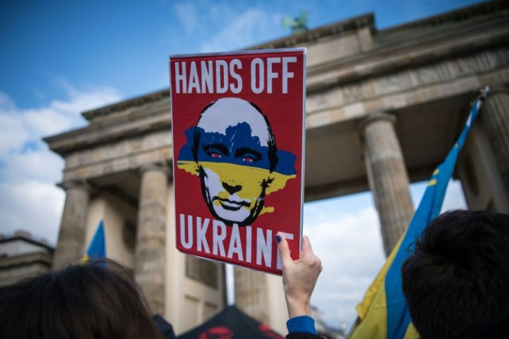 Anti-war protesters gathered in Berlin
