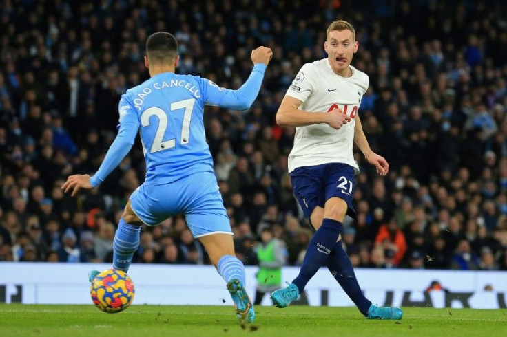 Dejan Kulusevski (right) scored his first Tottenham goal