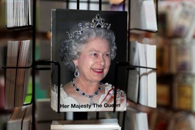 Souvenirs depicting Britain's Queen Elizabeth are seen at a shop after it was announced that she tested positive for the coronavirus disease (COVID-19), in London, Britain February 20, 2022. 