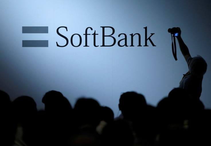 The logo of SoftBank Group Corp is displayed at SoftBank World 2017 conference in Tokyo, Japan, July 20, 2017. 