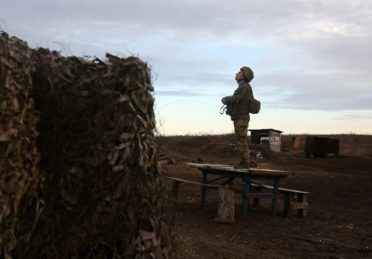 Ukrainians have been nervously watching for signs of an aproaching Russian invasion, stressed by a fierce information war