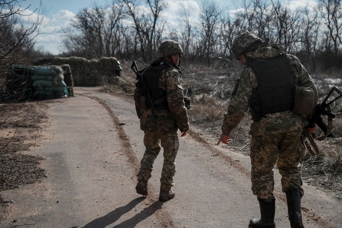 Нападение на украину. Русские военные на Донбассе.