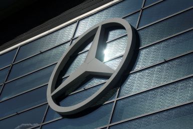 The Mercedes-Benz logo is pictured at the 2019 Frankfurt Motor Show (IAA) in Frankfurt, Germany, September 10, 2019. 