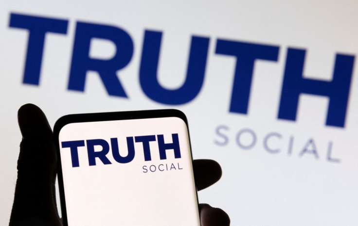The Truth social network logo is seen displayed in this picture illustration taken February 21, 2022. 