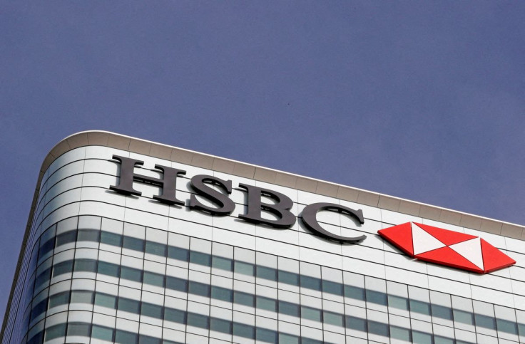 The HSBC bank logo is seen in the Canary Wharf financial district in London, Britain, March 3, 2016.  