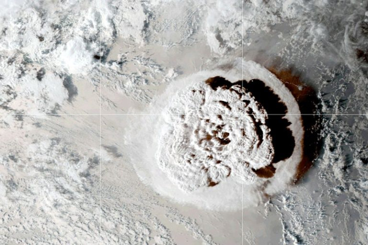 The January 15 eruption was so powerful it was heard as far away as Alaska and caused a tsunami that flooded coastlines around the Pacific