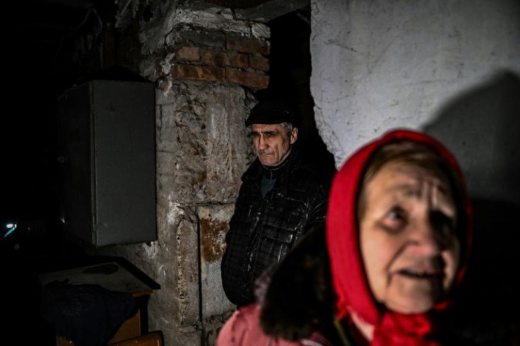Civilians in Ukraine's eastern warzone have been sheltering in basements from shelling