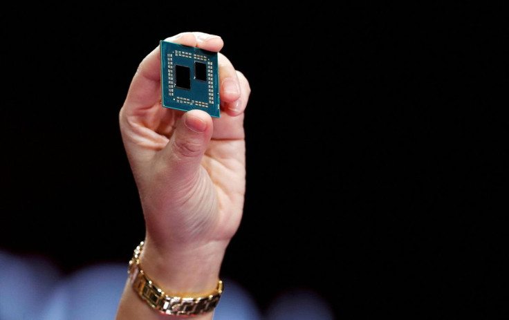 Lisa Su, president and CEO of AMD, holds up a 3rd generation Ryzen desktop processor during a keynote address at the 2019 CES in Las Vegas, Nevada, U.S., January 9, 2019. 