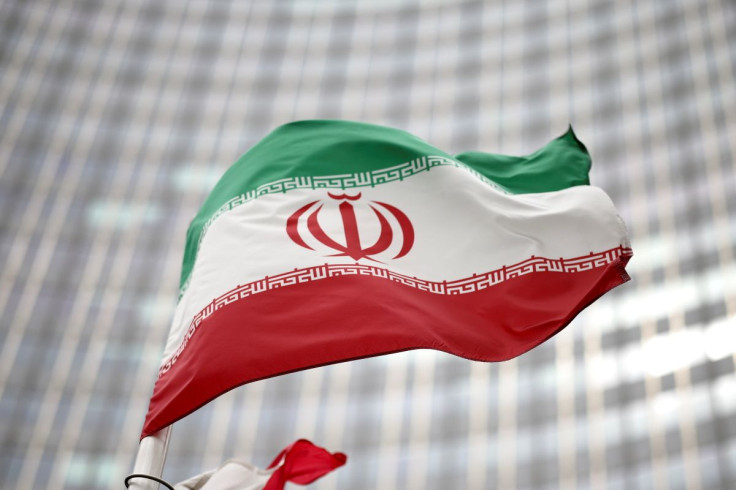 Iranian flag flies in front of the UN office building, housing IAEA headquarters, amid the coronavirus disease (COVID-19) pandemic, in Vienna, Austria, May 24, 2021. 