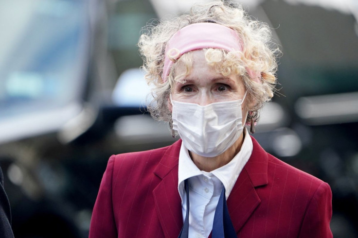 U.S. President Donald Trump rape accuser E. Jean Carroll arrives for her hearing at federal court during the coronavirus disease (COVID-19) pandemic in the Manhattan borough of New York City, New York, U.S., October 21, 2020. 