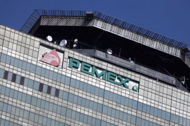 The logo of Mexican state oil company Pemex is pictured at its headquarters, in Mexico City, Mexico January 31, 2022.