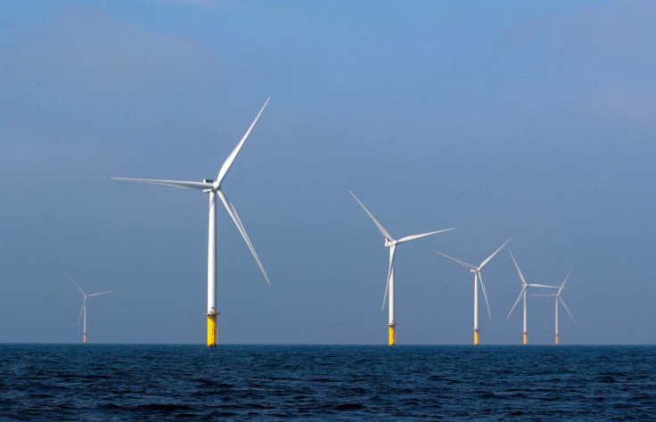 Power-generating windmill turbines are seen at the Eneco Luchterduinen offshore wind farm near Amsterdam, Netherlands September 26, 2017.   